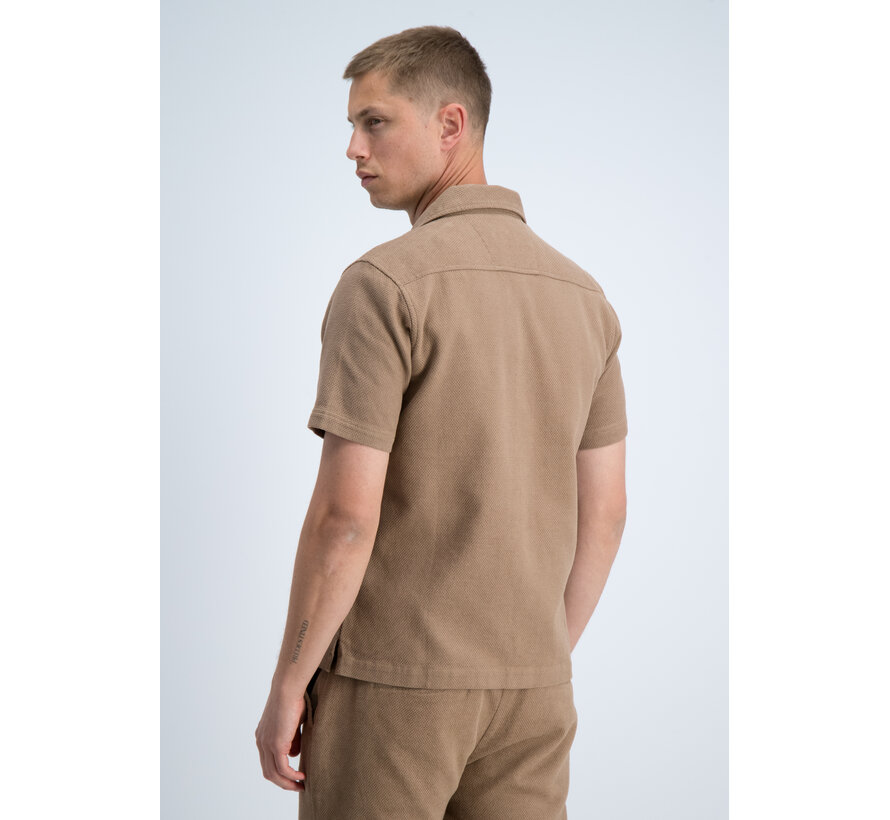Gabbiano Shirt Shortsleeve Jacquard Almond (3366323 MATIC - 994)