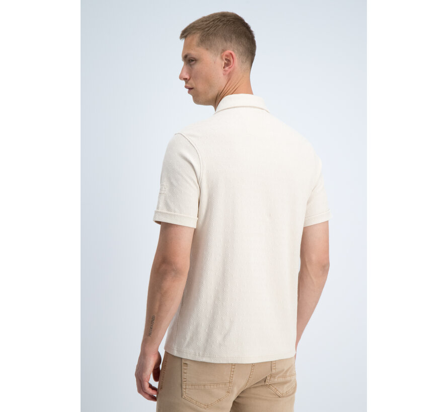 Gabbiano Shirt Shortsleeve Jacquard Jersey Dune Sand (3366333 DION - 989)