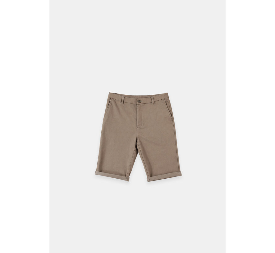 Gabbiano Chino short garment dyed Wood Brown (8265803 Nome - 4232)
