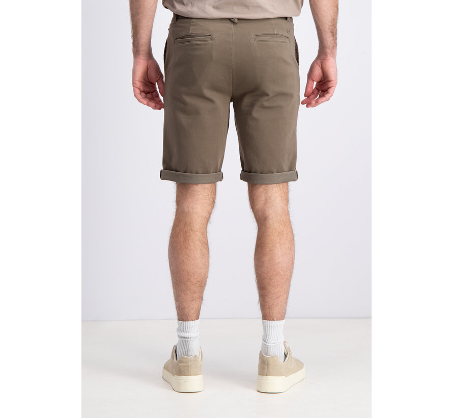 Gabbiano Chino short garment dyed Wood Brown (8265803 Nome - 4232)