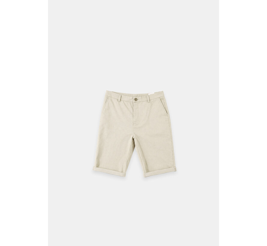Gabbiano Chino short garment dyed Ivory Bone (8265803 Nome - 5002)