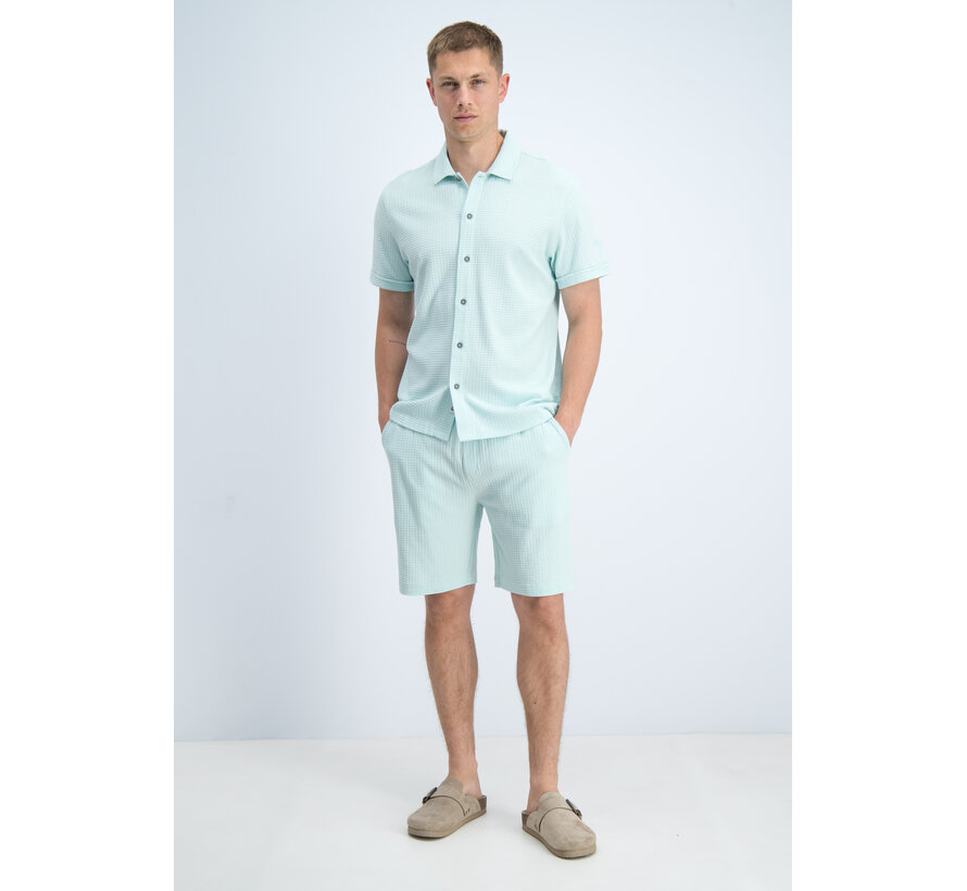Gabbiano Short Pull on Waffle Jacquard Bay Green (8266814 AZAR - 2566)