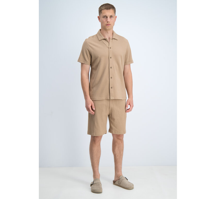 Gabbiano Short Pull on Waffle Jacquard Almond (8266814 AZAR - 994)
