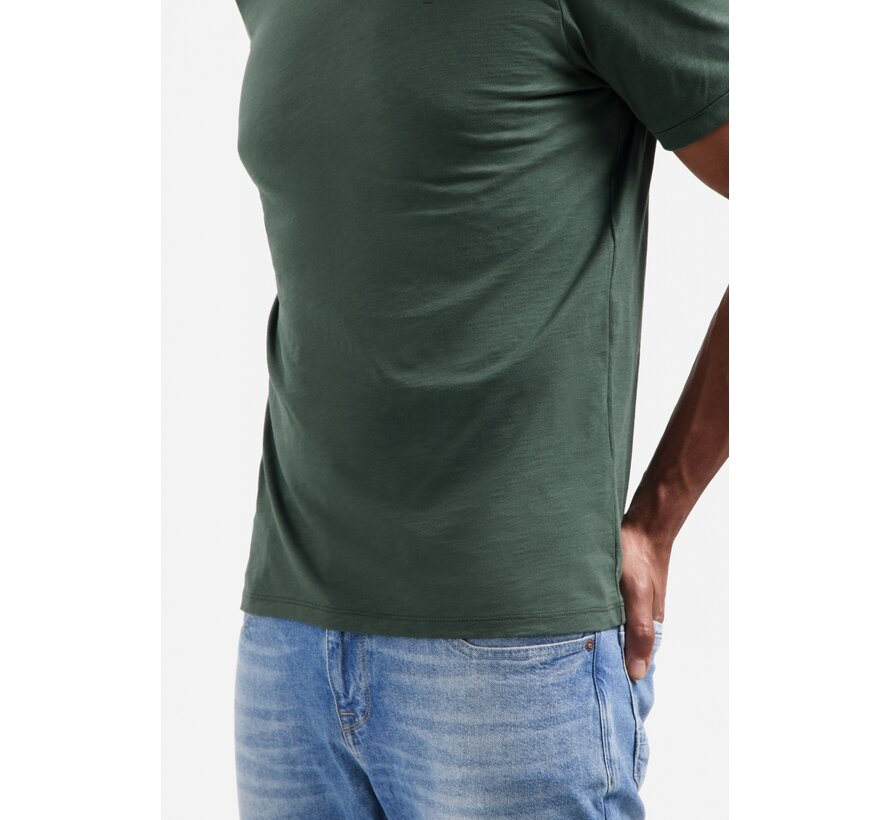 No Excess T-Shirt Crewneck Slub Dark Green (29360702SN - 052)