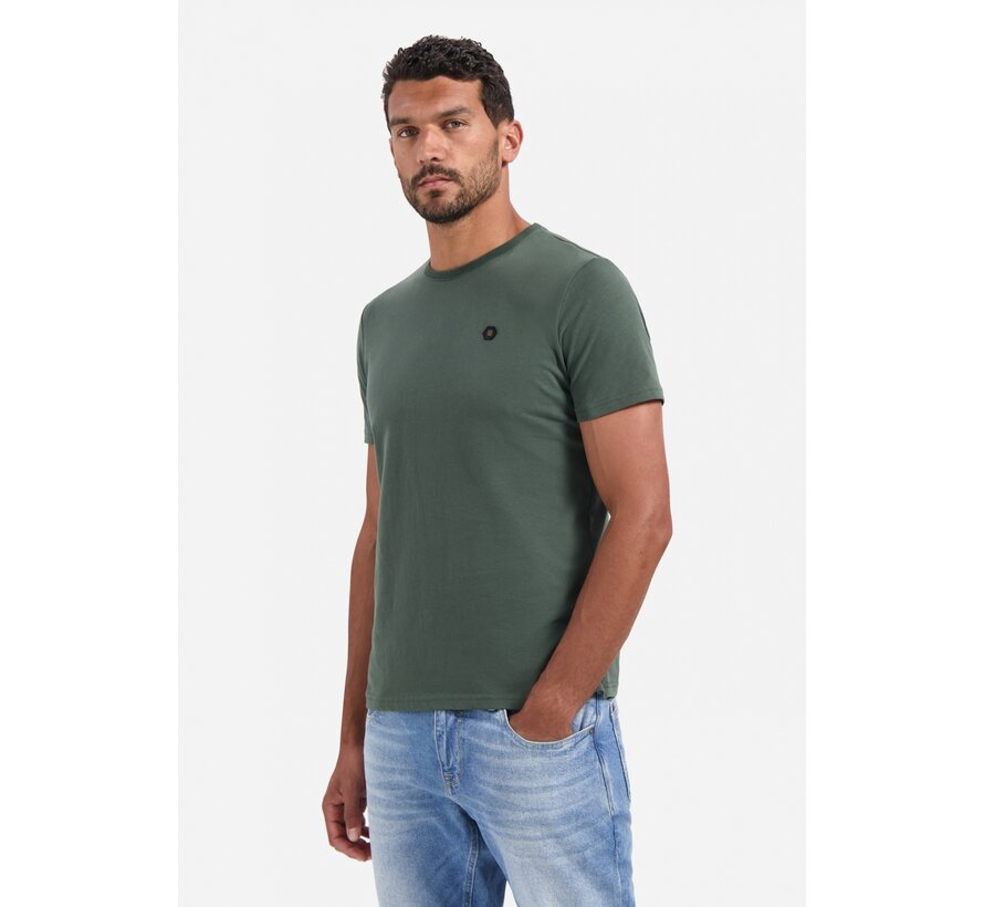 No Excess T-Shirt Crewneck Peached Dark Green (29360775 - 052)
