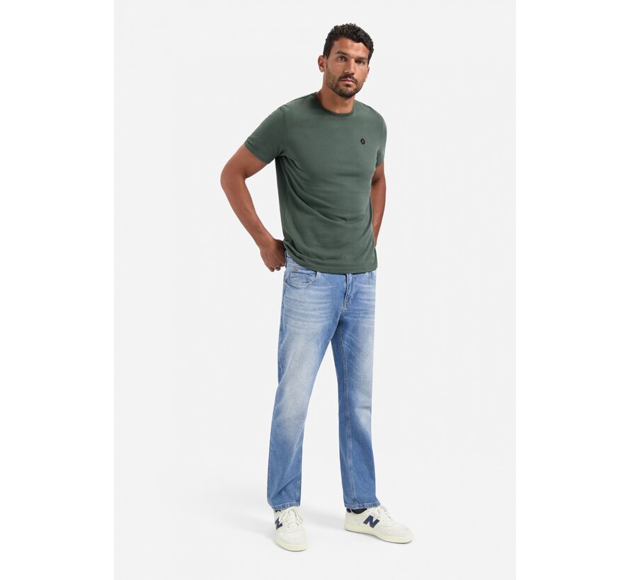 No Excess T-Shirt Crewneck Peached Dark Green (29360775 - 052)