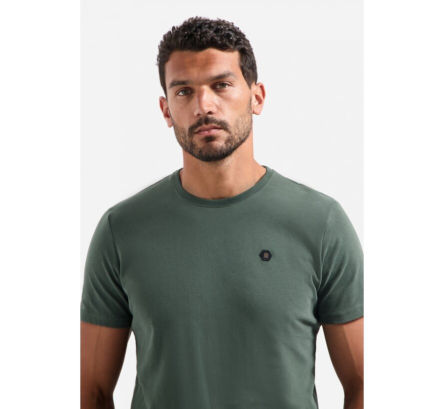 No Excess T-Shirt Crewneck Peached Dark Green (29360775 - 052)