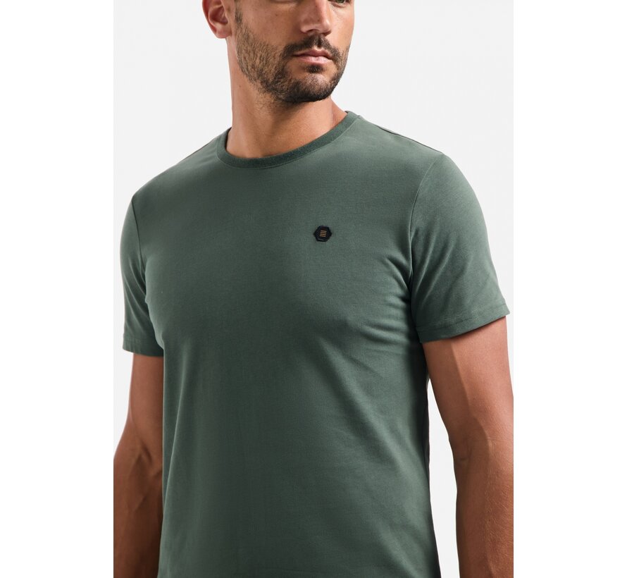 No Excess T-Shirt Crewneck Peached Dark Green (29360775 - 052)