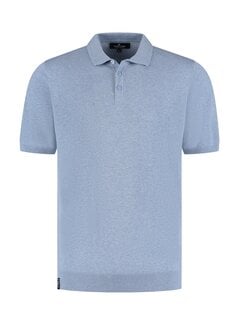 Fellows United Knitted Polo Light Blue (99.1105 - 116)