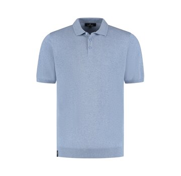 Fellows United Knitted Polo Light Blue (99.1105 - 116)