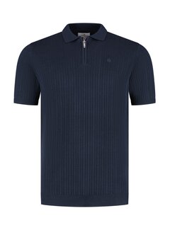 Fellows United Polo Premium Structure Knit Navy (61.3665 - 110)