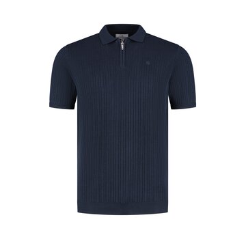 Fellows United Polo Premium Structure Knit Navy (61.3665 - 110)