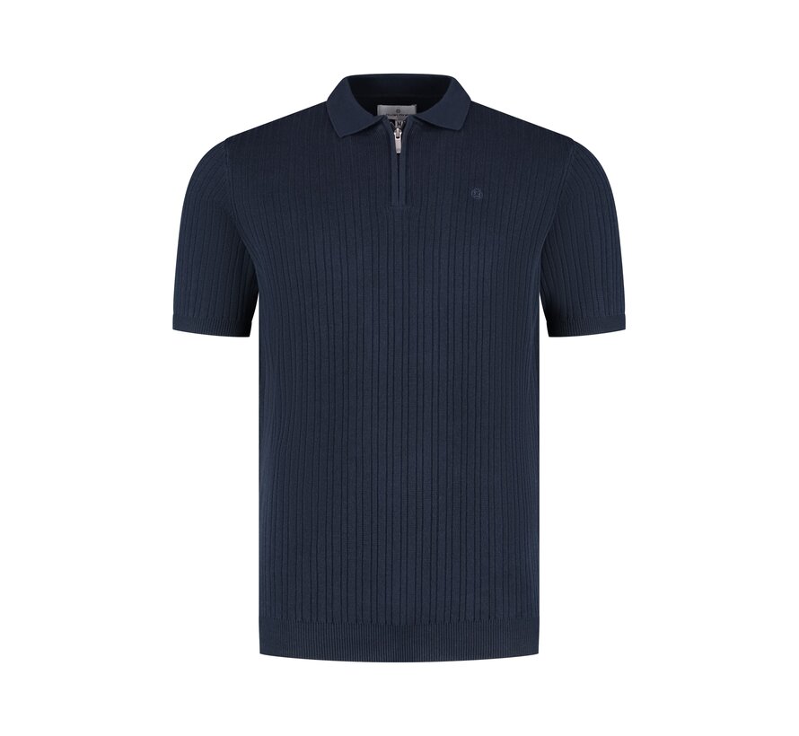 Fellows United Polo Premium Structure Knit Navy (61.3665 - 110)