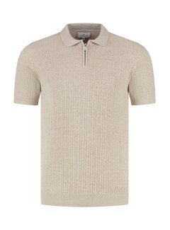 Fellows United Polo Premium Structure Knit Beige (61.3665 - 146)