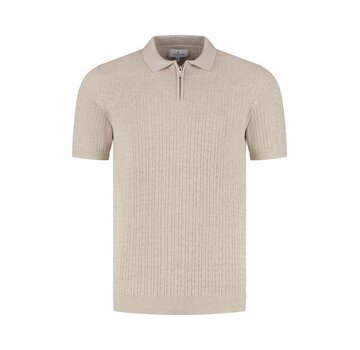 Fellows United Polo Premium Structure Knit Beige (61.3665 - 146)