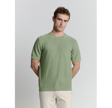 No Excess Pullover Short Sleeve Crewneck Solid Slub Knit Green (27230262 - 050)