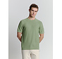 Pullover Short Sleeve Crewneck Solid Slub Knit Green (27230262 - 050)