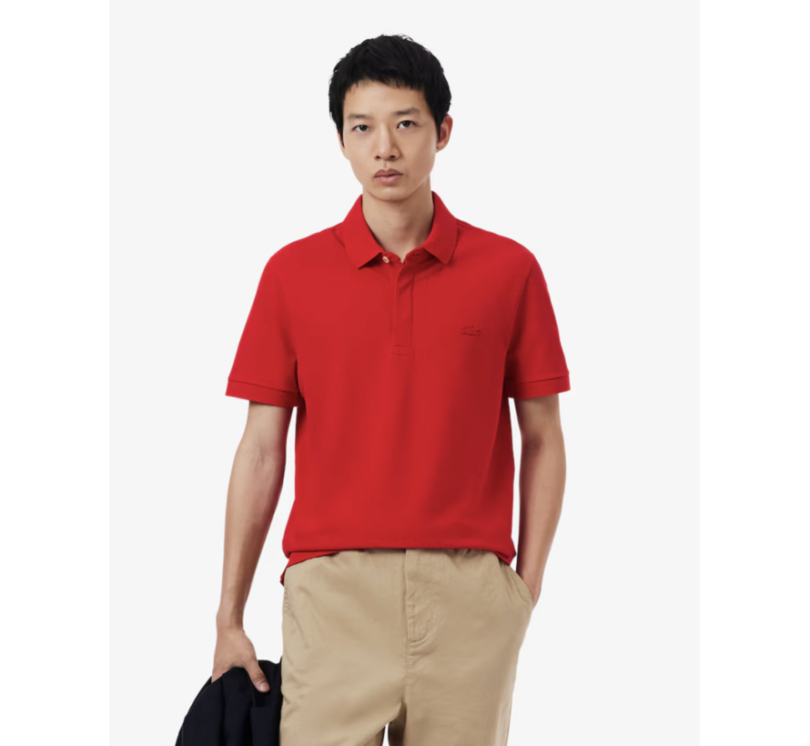 Lacoste Polo Regular Fit Paris Stretch Pique Red (PH5522 - 240)
