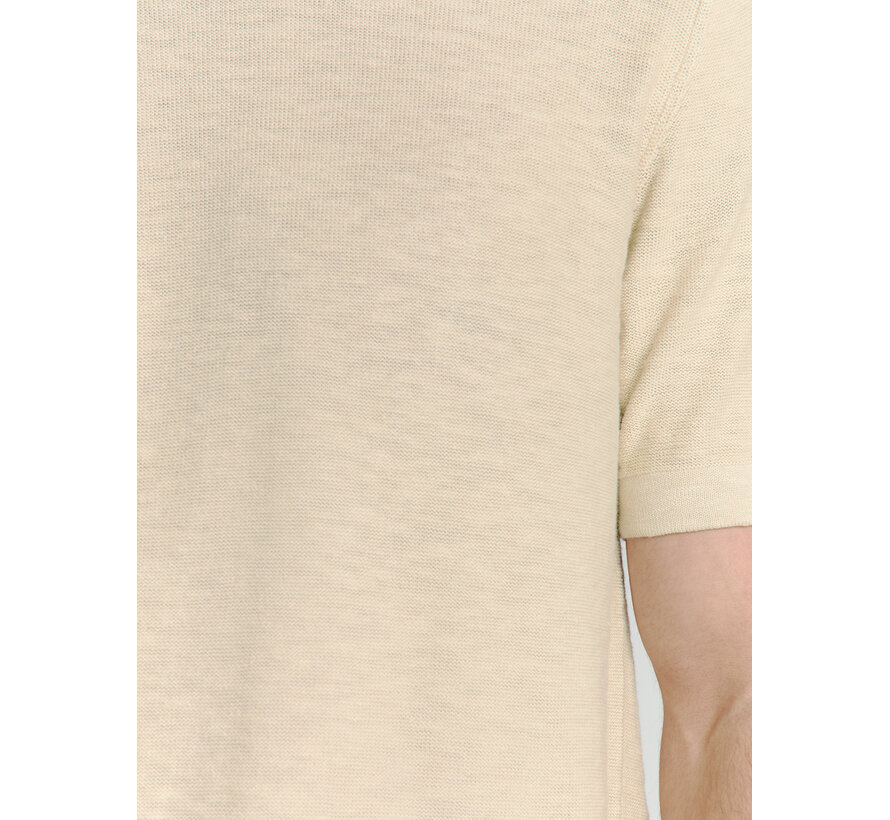 No Excess Pullover Short Sleeve Crewneck Solid Slub Knit Cement (27230262 - 122)
