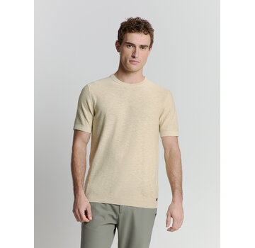 No Excess Pullover Short Sleeve Crewneck Solid Slub Knit Cement (27230262 - 122)