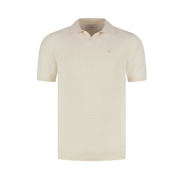 Fellows United Polo Knitted Premium Micro Cable Ecru (61.3663 - 108)