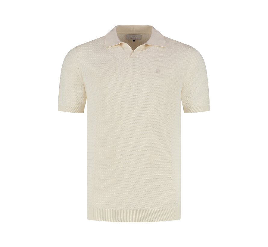 Polo Knitted Premium Micro Cable Ecru (61.3663 - 108)