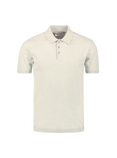 No Excess Pullover Short Sleeve Polo Button Solid Deep Offwhite (27230354SN - 011)