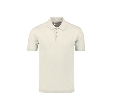 No Excess Pullover Short Sleeve Polo Button Solid Deep Offwhite (27230354SN - 011)
