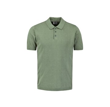 No Excess Pullover Short Sleeve Polo Button Solid Deep Green (27230354SN - 050)