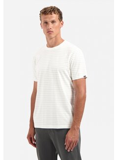 No Excess No Excess T-Shirt Crewneck Yarn Dyed Pin Stripe Offwhite (29340760 - 011)