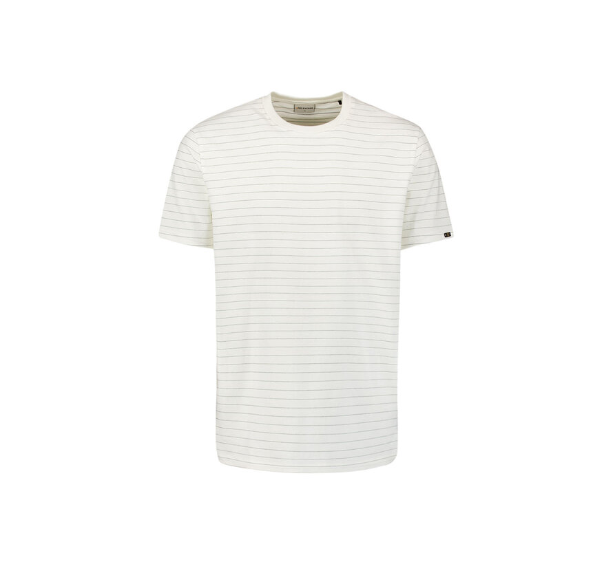 No Excess T-Shirt Crewneck Yarn Dyed Pin Stripe Offwhite (29340760 - 011)