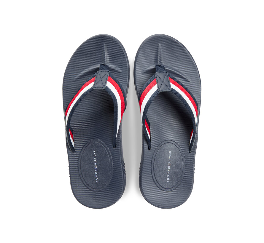 Tommy Hilfiger Slippers Molded Hilfiger RWB Beach Sandal Navy (FM0FM05803 - 0GY)