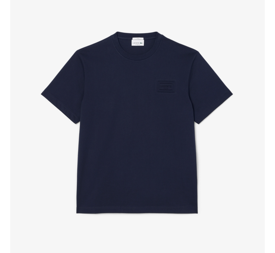 Lacoste T-shirt Embossed Branding Navy (TH0753 - 166)