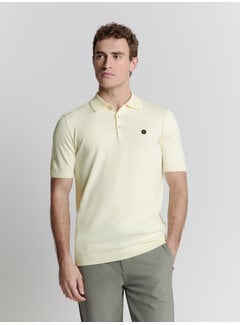 No Excess Pullover Short Sleeve Polo Button Solid Offwhite (27210351 - 011)