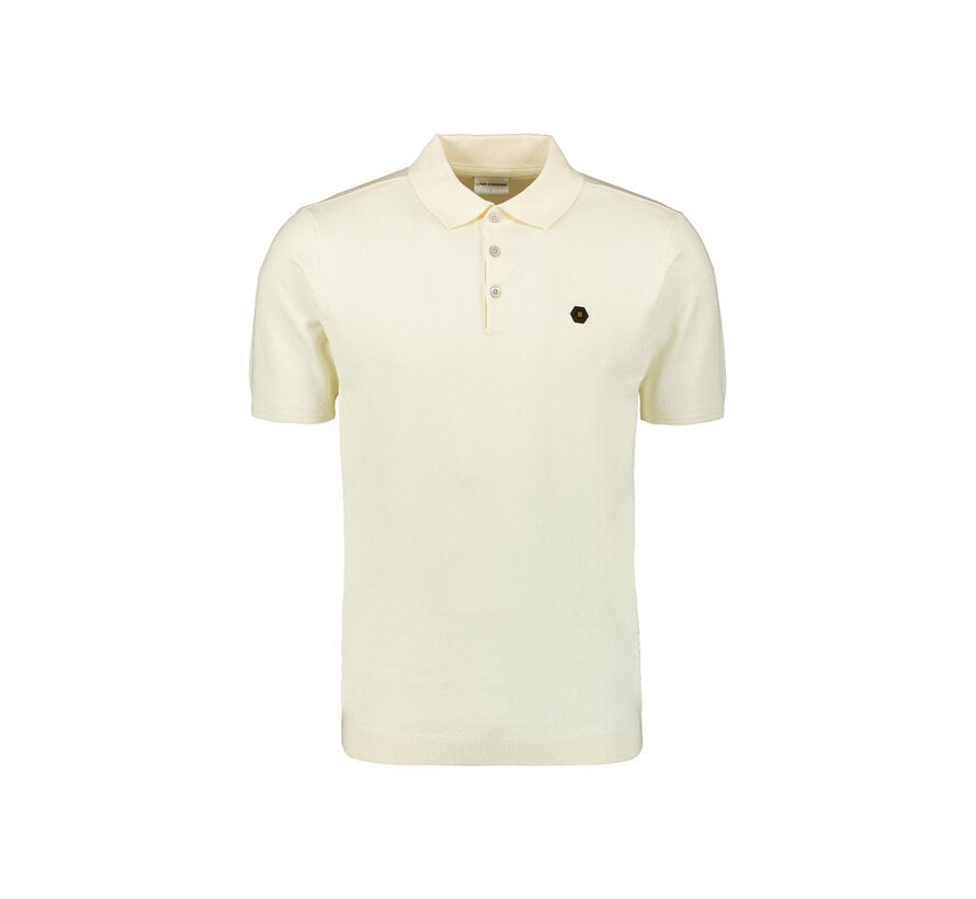Pullover Short Sleeve Polo Button Solid Offwhite (27210351 - 011)