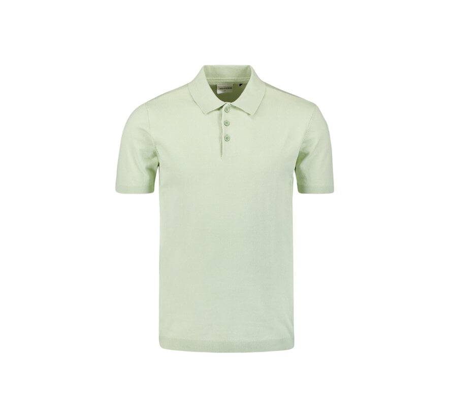 Pullover Short Sleeve Polo Button Solid Mint (27230354SN - 058)