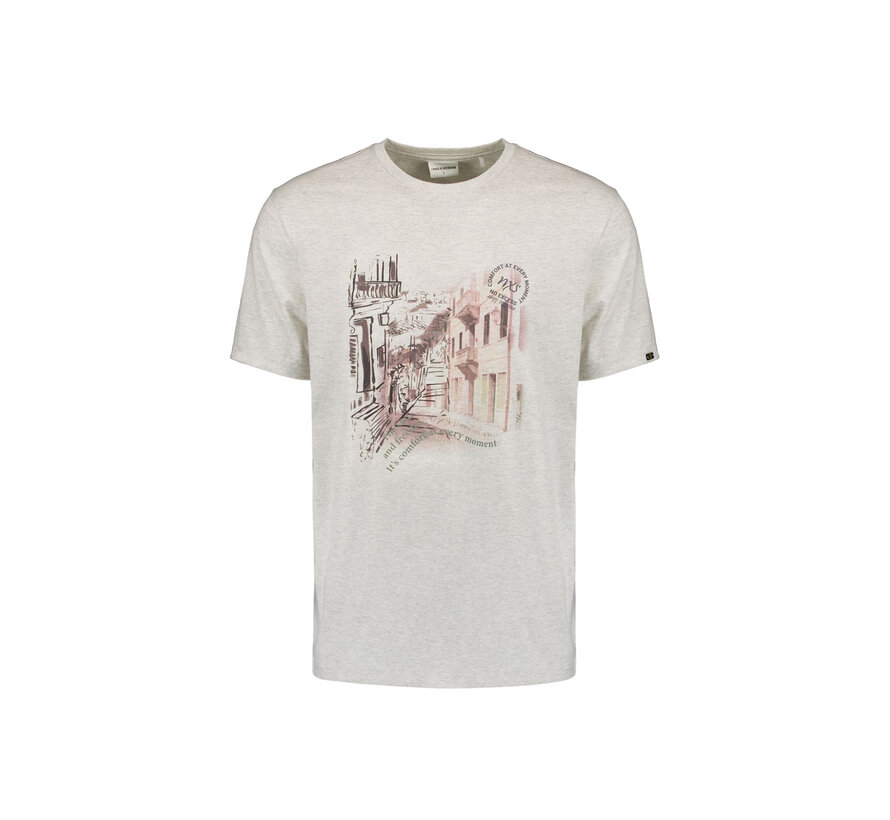 T-Shirt Crewneck Melange Chest Print Kit (27340263 - 013)