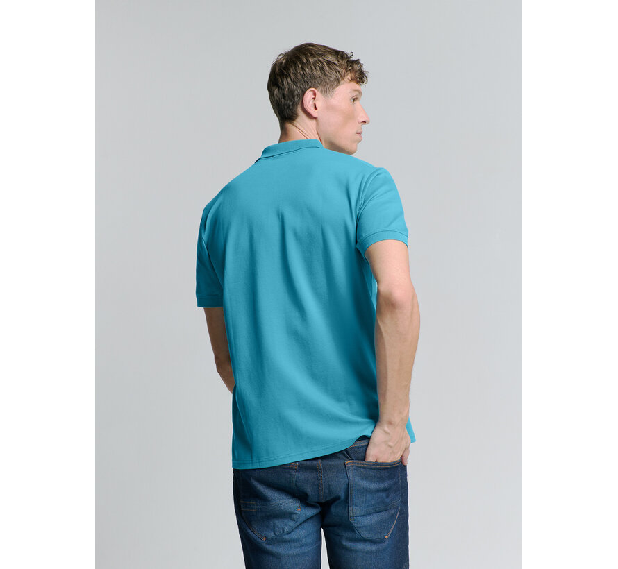 Polo Pique Solid Stretch Seablue (27390260SN - 039)