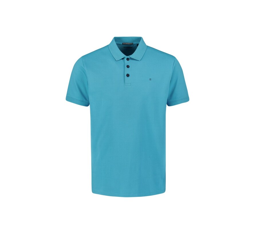 Polo Pique Solid Stretch Seablue (27390260SN - 039)