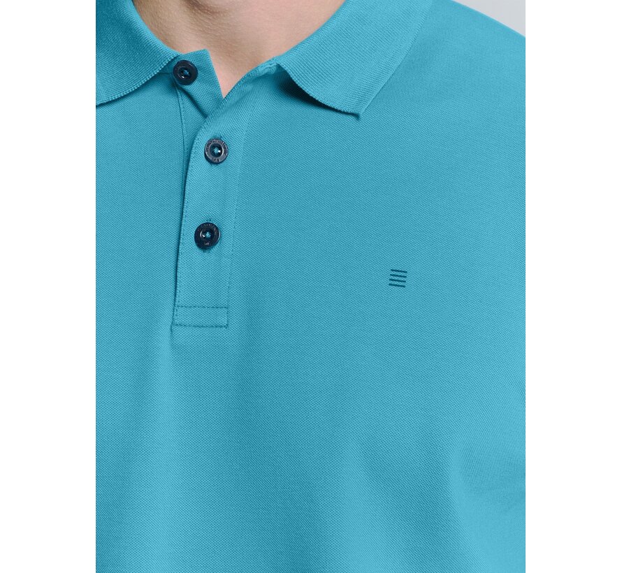 Polo Pique Solid Stretch Seablue (27390260SN - 039)