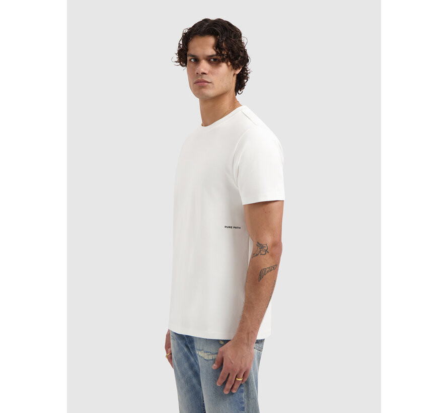 Pure Path Sideline Wordmark T-shirt Off White (26010101 - 45)