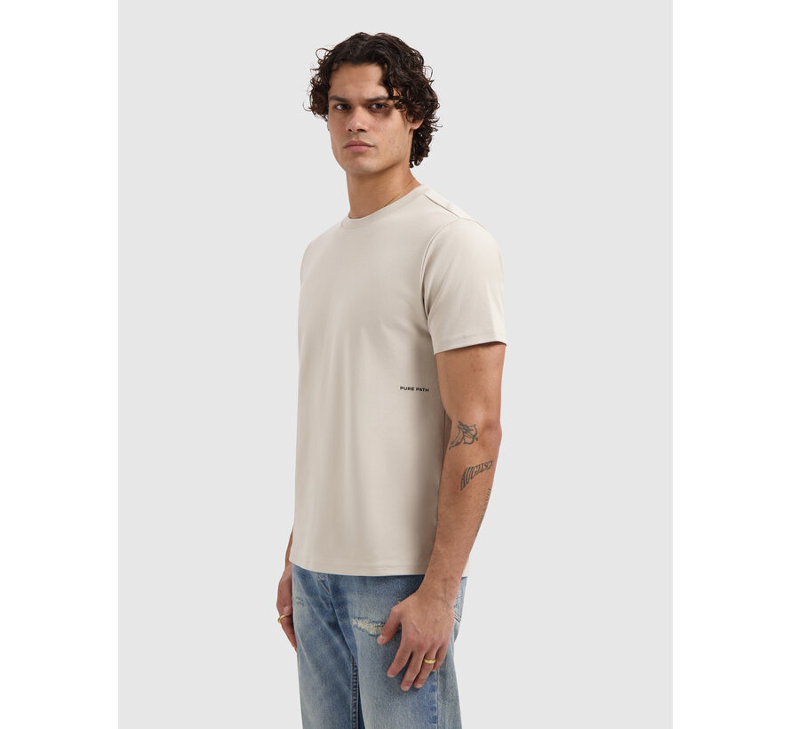 Pure Path Sideline Wordmark T-shirt Sand (26010101 - 46)