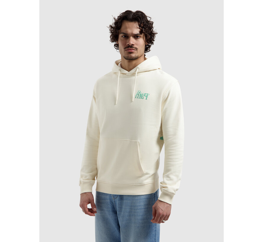 Pure Path Mirror Logo Hooded Sweater Ecru (26010312 - 54)