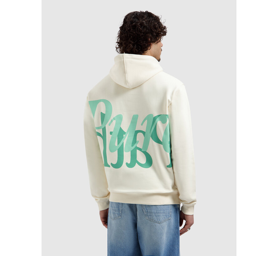 Pure Path Mirror Logo Hooded Sweater Ecru (26010312 - 54)