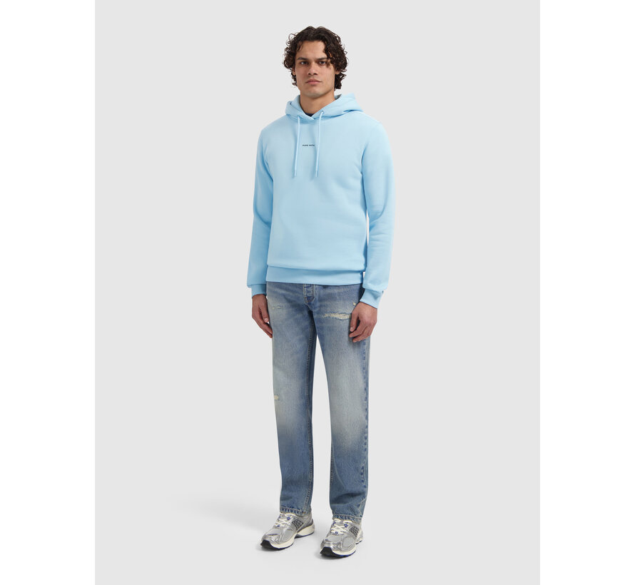 Pure Path Essential Logo Hooded Sweater Sky Blue (26010307 - 99)