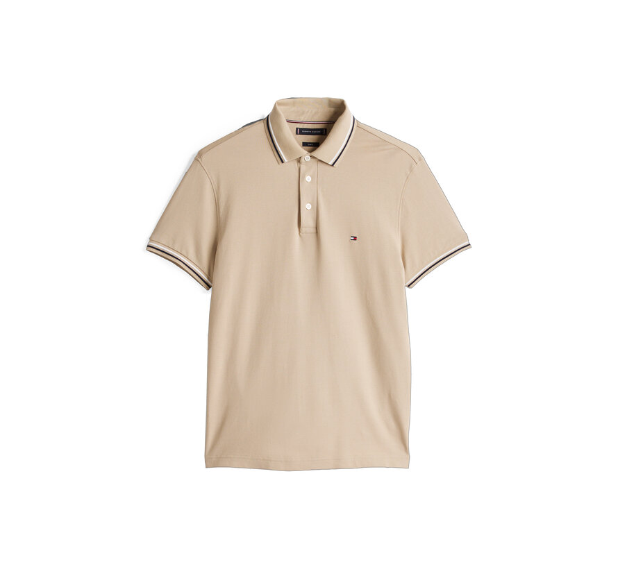 Polo Tipped Slim Fit Sandalwood (MW0MW39993 - RBT)