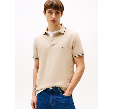 Tommy Hilfiger Polo Tipped Slim Fit Sandalwood (MW0MW39993 - RBT)