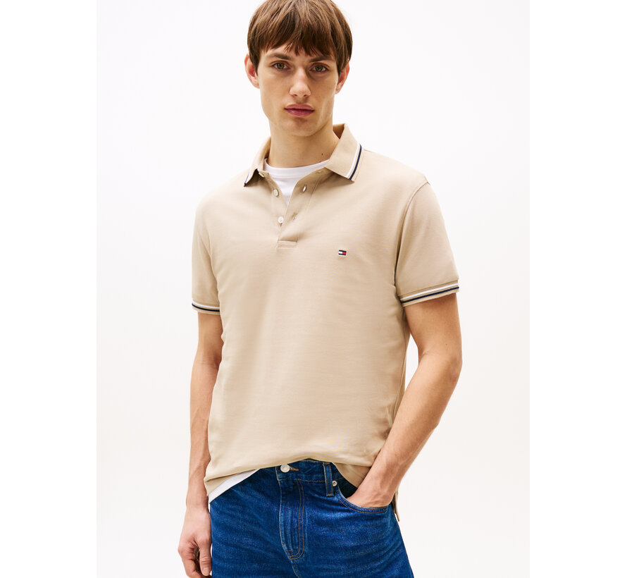 Polo Tipped Slim Fit Sandalwood (MW0MW39993 - RBT)