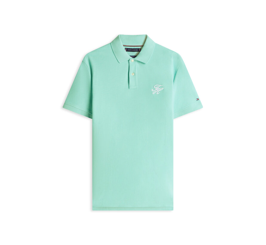 Polo TH Script Regular Fit Arctic Aqua (MW0MW43046 - CSR)