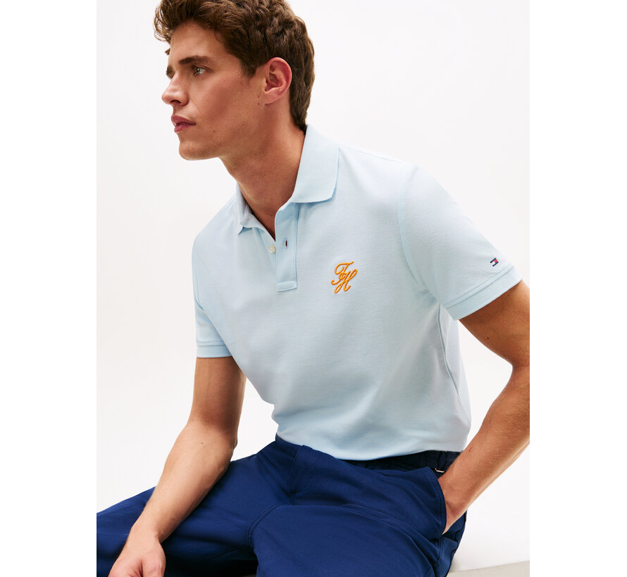 Polo TH Script Regular Fit Keepsake Blue (MW0MW43046 - CYR)